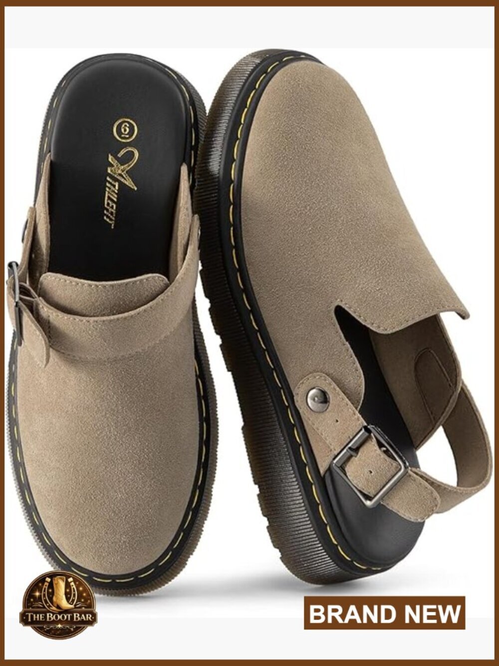 Women's Adjustable Slingback Mules with Latex Footbed